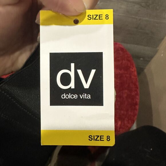 DV by Dolce Vita Rielle Black Croco Chelsea Ankle Boot Casual Size 8 - Picture 7 of 7